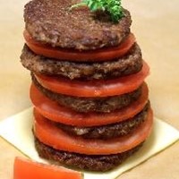Burgers Sliced Tomatoes Parsley Junk Food AHD